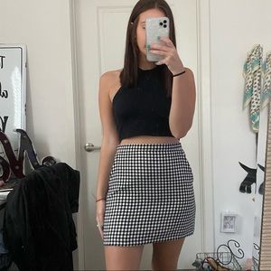 Gingham skirt